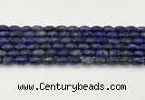 CLA540 15.5 inches 8*12mm faceted rice dyed lapis lazuli beads