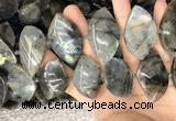 CLB1005 15.5 inches 18*35mm - 25*45mm marquise labradorite beads