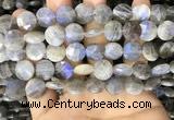 CLB1039 15.5 inches 12mm faceted coin labradorite beads wholesale