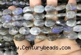 CLB1042 15.5 inches 10*14mm faceted oval labradorite beads wholesale