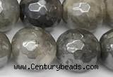 CLB1128 15 inches 12mm faceted round AB-color labradorite beads