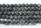 CLB1212 15.5 inches 8mm faceted round black labradorite gemstone beads