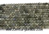 CLB1248 15 inches 4mm faceted round labradorite beads wholesale