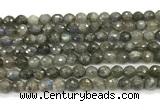 CLB1249 15 inches 6mm faceted round labradorite beads wholesale