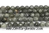 CLB1252 15 inches 12mm faceted round labradorite beads wholesale