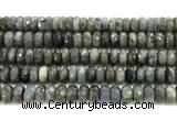 CLB1284 15.5 inches 6*12mm faceted rondelle labradorite beads