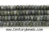CLB1285 15.5 inches 8*14mm faceted rondelle labradorite beads