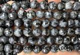 CLB1303 15 inches 10mm faceted round black labradorite beads wholesale