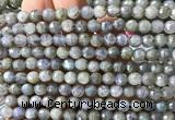 CLB1308 15 inches 6mm faceted round labradorite beads wholesale