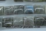 CLB132 15.5 inches 12*12mm square labradorite gemstone beads