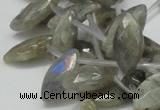 CLB15 16 inches 10*18mm faceted marquise labradorite gemstone beads