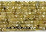 CLB2010 15 inches 6mm round yellow lepidolite gemstone beads