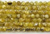 CLB2012 15 inches 10mm round yellow lepidolite gemstone beads