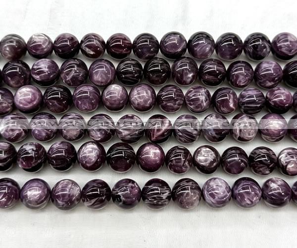 CLB2044 15 inches 12mm round natural lepidolite gemstone beads