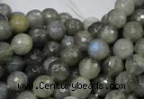 CLB22 15.5 inches 8mm faceted round labradorite gemstone beads