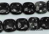 CLB307 15.5 inches 14*14mm square black labradorite gemstone beads