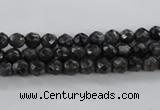 CLB359 15.5 inches 4mm faceted round black labradorite beads wholesale