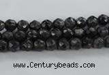 CLB360 15.5 inches 6mm faceted round black labradorite beads wholesale