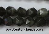 CLB452 15 inches 8mm faceted nuggets labradorite gemstone beads