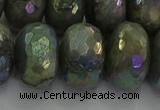 CLB763 15.5 inches 12*20mm faceted rondelle AB-color labradorite beads