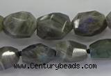 CLB766 15.5 inches 10*14mm - 12*16mm faceted nuggets labradorite beads