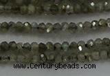 CLB794 15.5 inches 1.5*2.5mm faceted rondelle labradorite beads