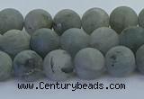 CLB873 15.5 inches 8mm round matte labradorite gemstone beads