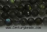 CLB901 15.5 inches 6mm faceted round labradorite gemstone beads