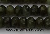 CLB958 15.5 inches 8*12mm faceted rondelle labradorite beads