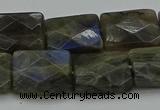 CLB963 15.5 inches 15*20mm faceted rectangle labradorite beads