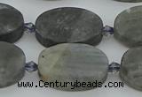 CLB978 15.5 inches 15*22mm oval labradorite gemstone beads