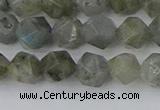 CLB993 15.5 inches 8mm faceted nuggets labradorite gemstone beads