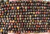 CLD220 15 inches 4mm round leopard skin jasper beads wholesale