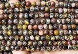 CLD221 15 inches 6mm round leopard skin jasper beads wholesale