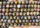 CLD222 15 inches 8mm round leopard skin jasper beads wholesale
