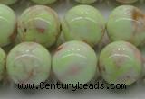 CLE204 15.5 inches 12mm round lemon turquoise beads wholesale