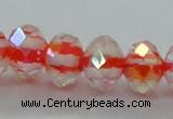 CLG40 14 inches 8*10mm faceted rondelle handmade lampwork beads