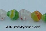 CLG577 16 inches 8*10mm rice lampwork glass beads wholesale