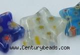 CLG593 16 inches 18*18mm star lampwork glass beads wholesale