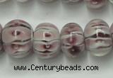 CLG777 14 inches 8*12mm rondelle lampwork glass beads wholesale