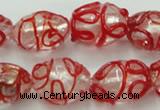 CLG880 2PCS 16 inches 12*18mm oval lampwork glass beads wholesale