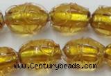 CLG882 2PCS 16 inches 12*18mm oval lampwork glass beads wholesale