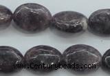 CLI05 15.5 inches 13*18mm oval natural lilac jasper beads wholesale