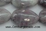 CLI61 15.5 inches 22*30mm teardrop natural lilac jasper beads wholesale