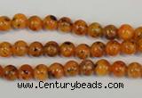 CLJ211 15.5 inches 6mm round dyed sesame jasper beads wholesale