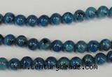 CLJ214 15.5 inches 6mm round dyed sesame jasper beads wholesale