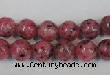 CLJ232 15.5 inches 10mm round dyed sesame jasper beads wholesale