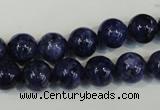 CLJ234 15.5 inches 10mm round dyed sesame jasper beads wholesale