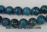 CLJ235 15.5 inches 10mm round dyed sesame jasper beads wholesale