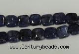 CLJ255 15.5 inches 8*8mm square dyed sesame jasper beads wholesale